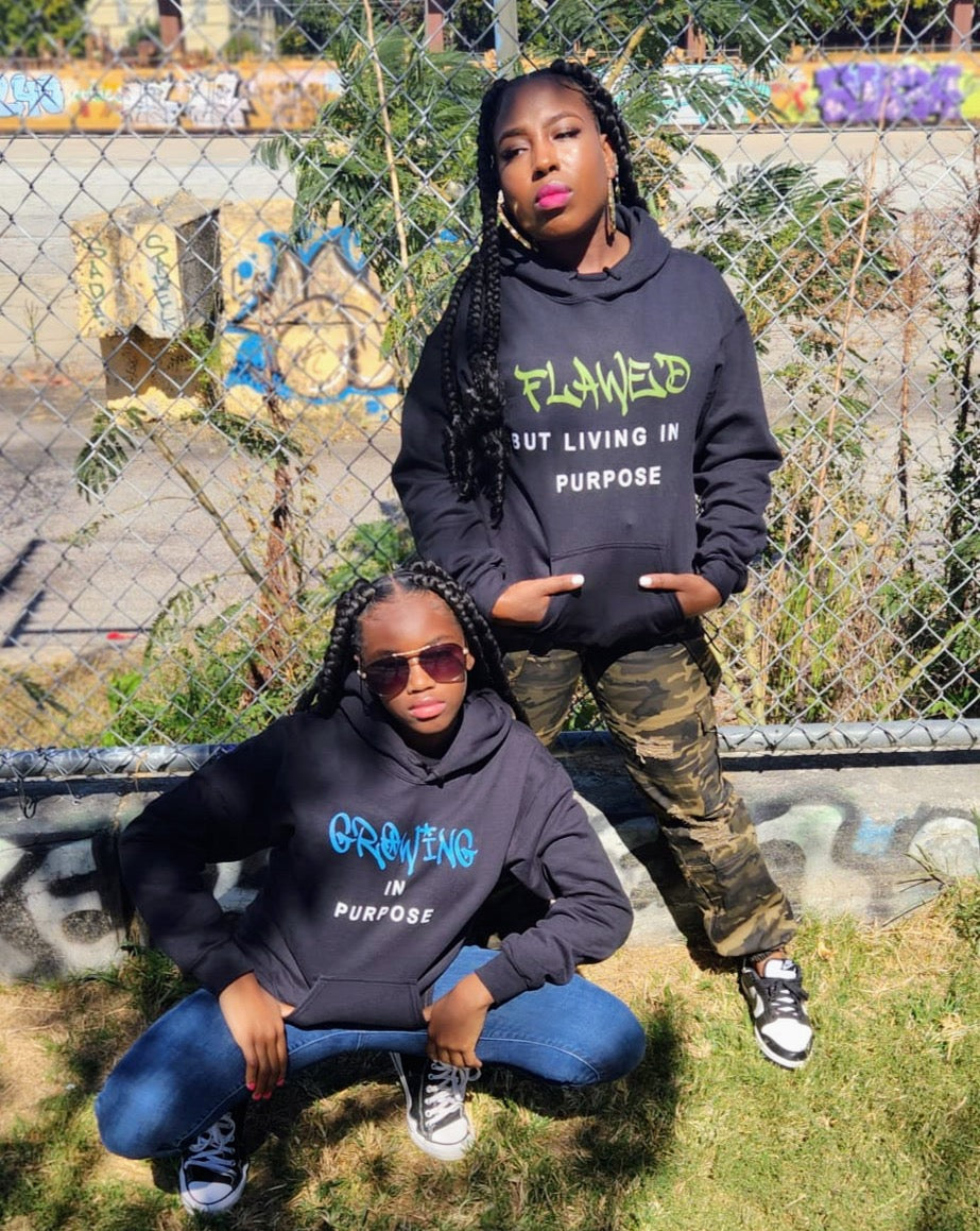 Growing in PURPOSE Blue Hoodie (Pre-Order)