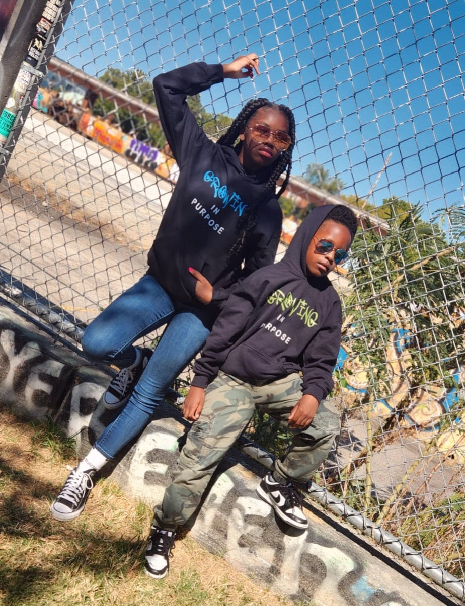 Growing in PURPOSE Blue Hoodie (Pre-Order)