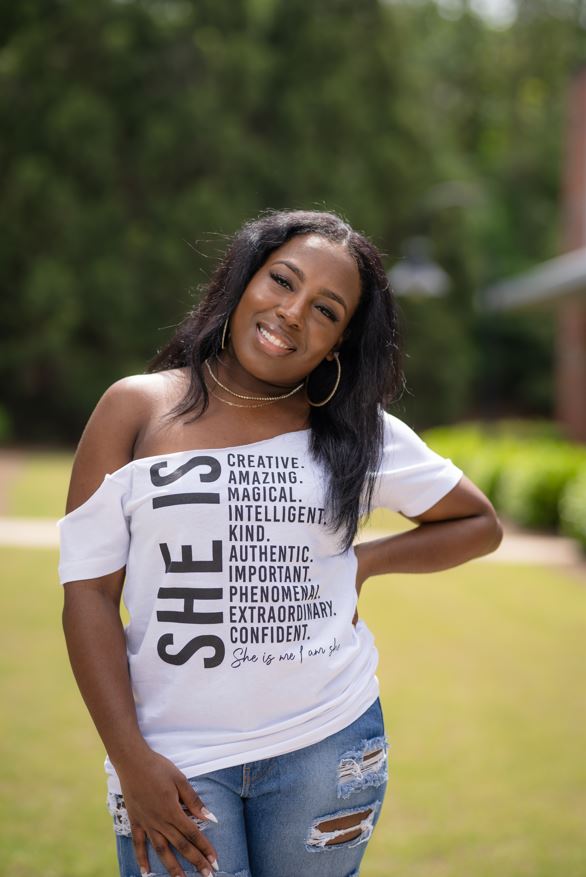 She is ME White Shirt