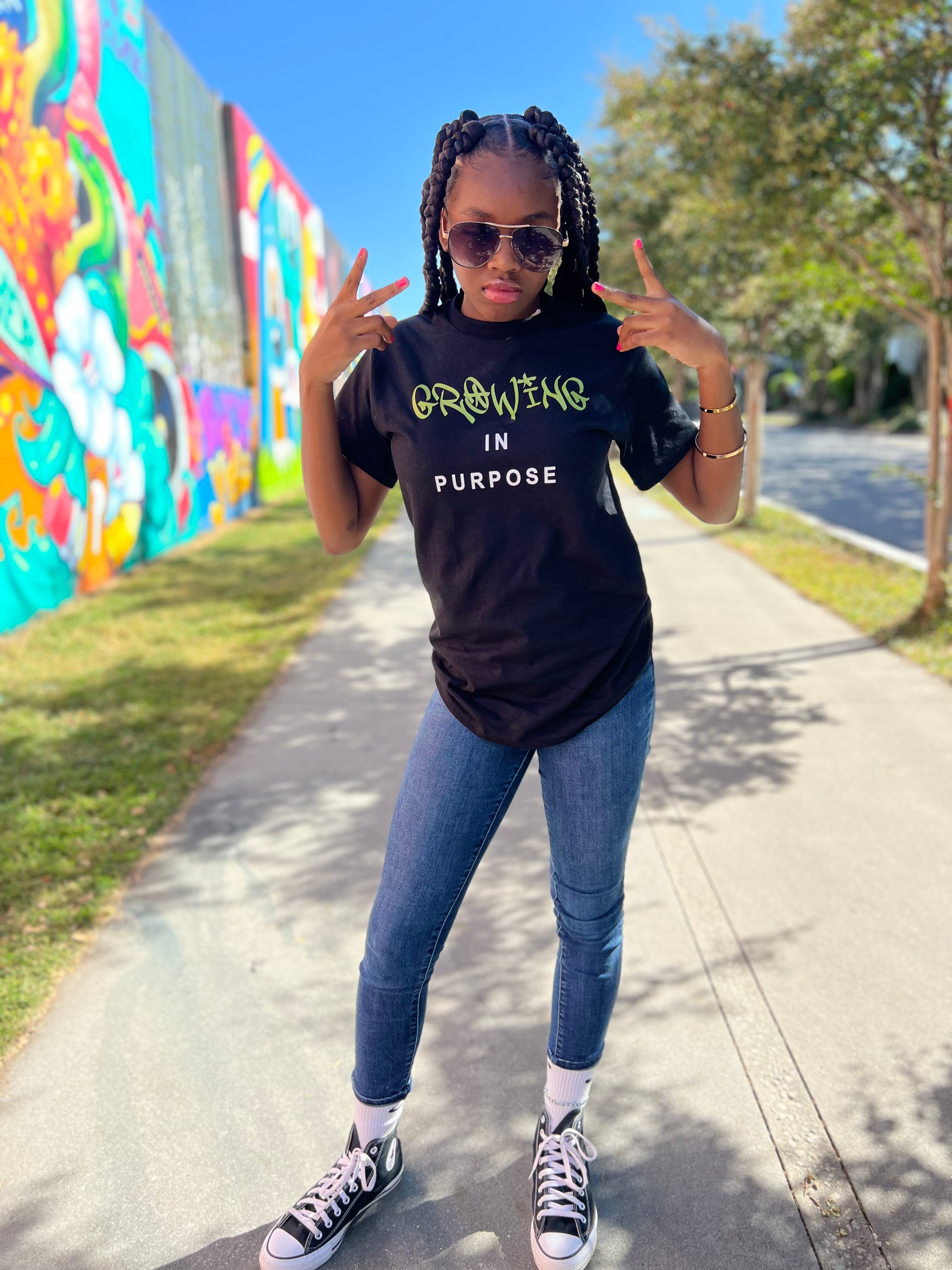 Growing in Purpose Green Shirt (Pre-Order)