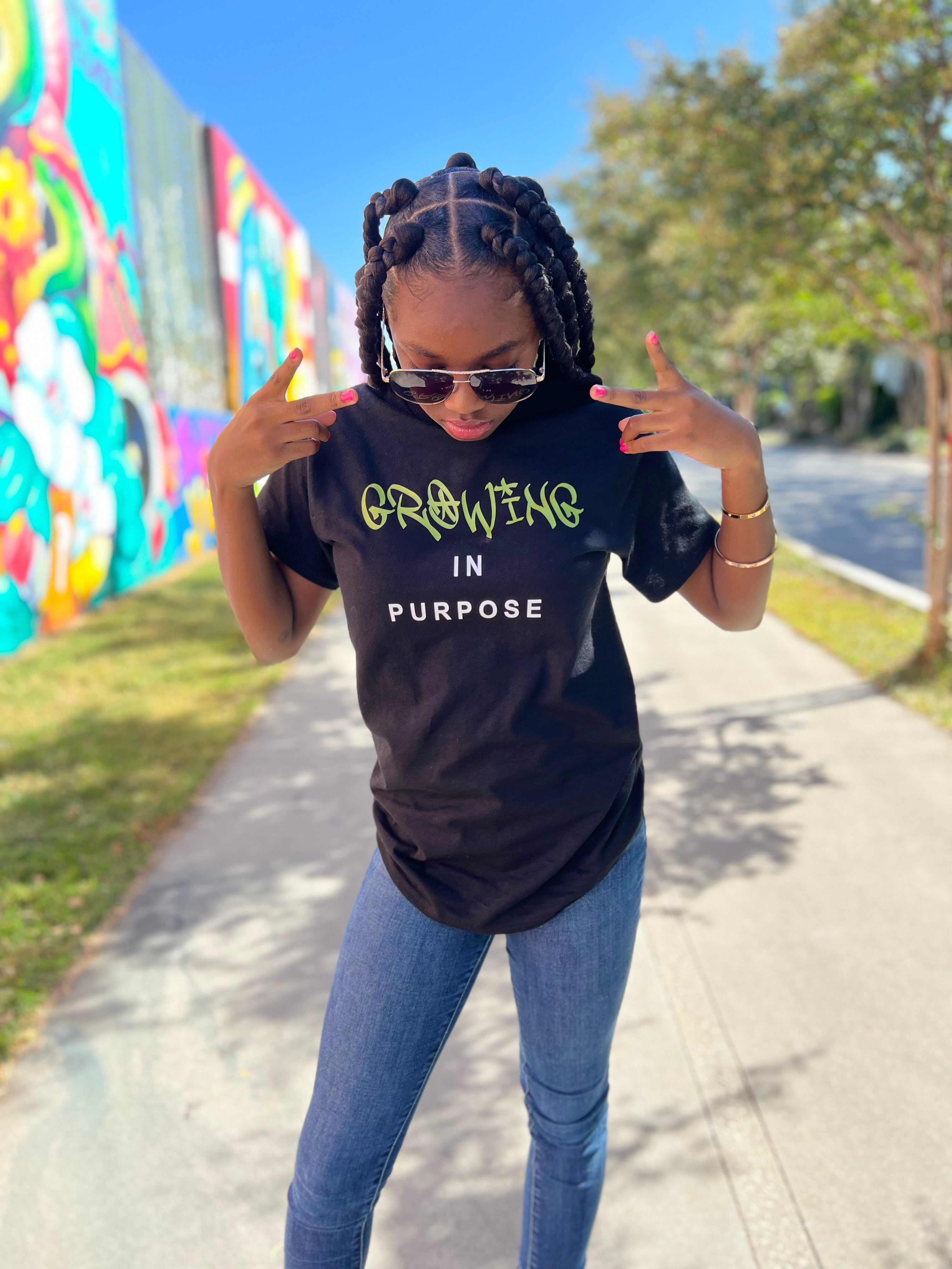 Growing in Purpose Green Shirt (Pre-Order)