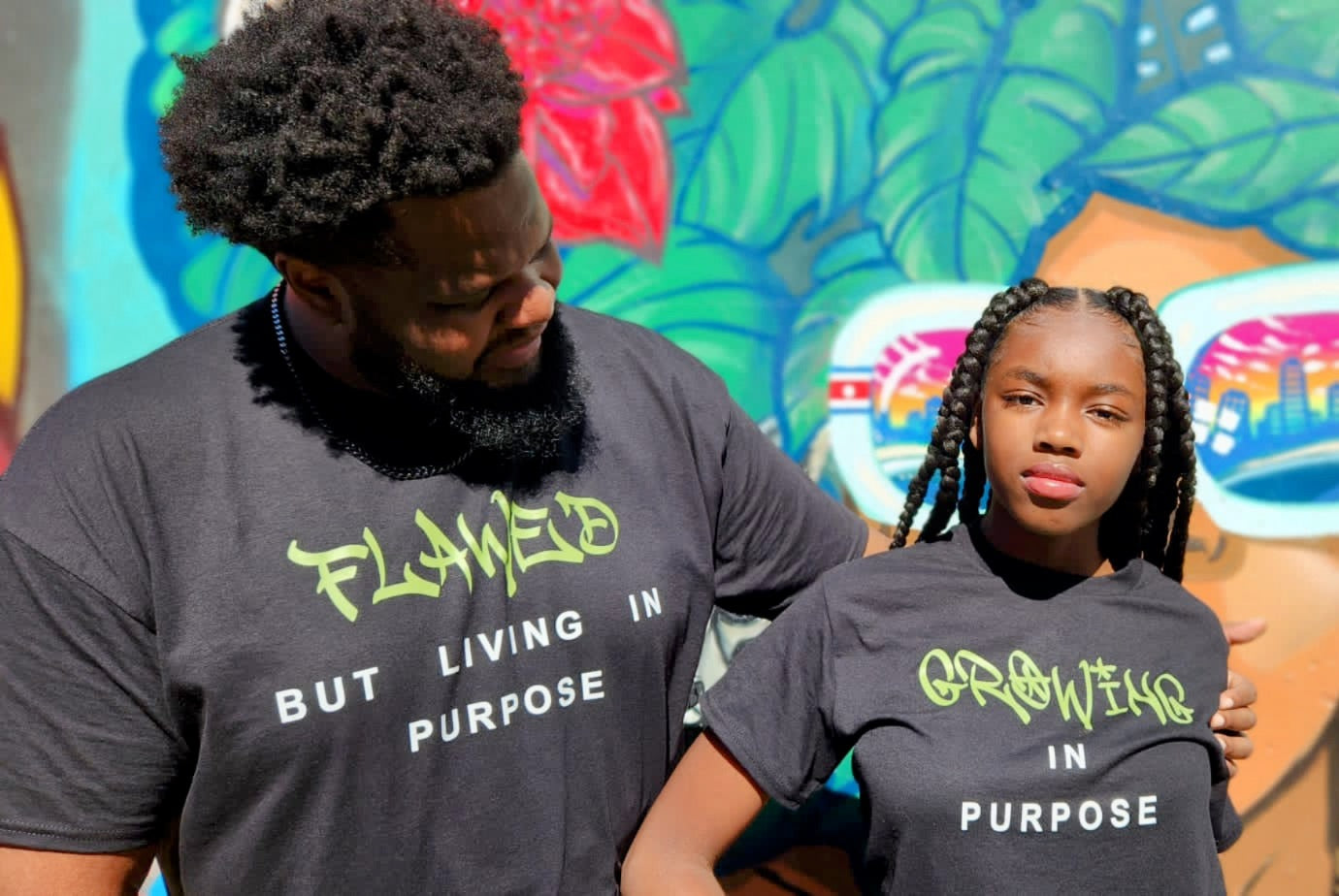 Flawed but Living in PURPOSE Green Shirt (Pre-Order)