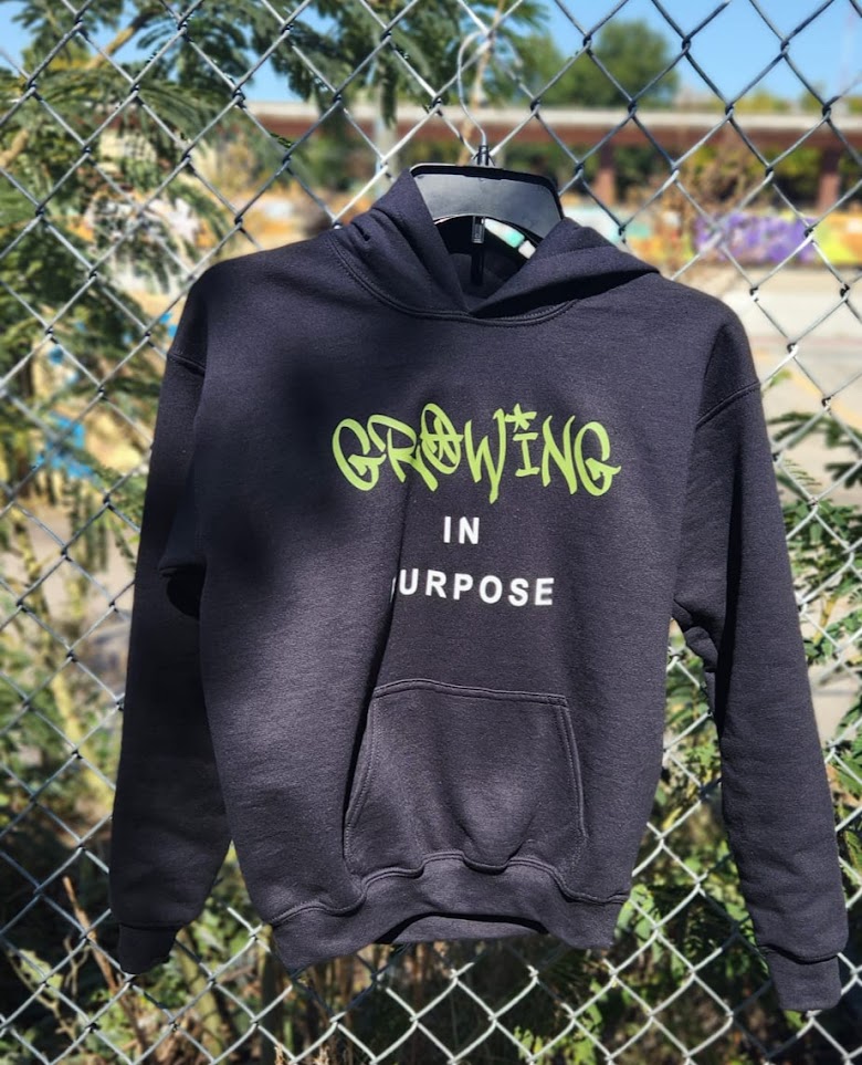 Growing in Purpose Green Hoodie (Pre-Order)
